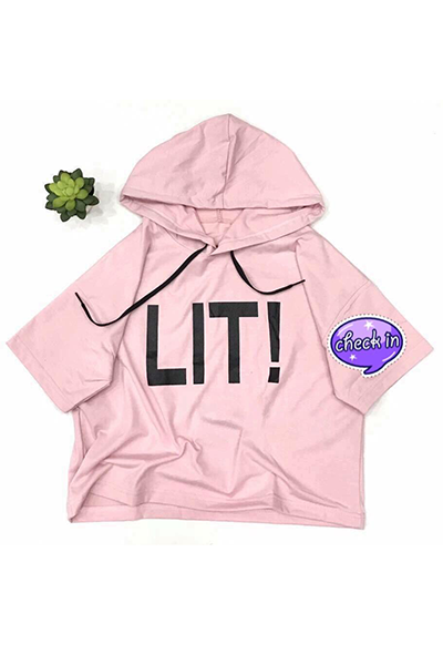 Hoodie Croptop Tay Ngắn