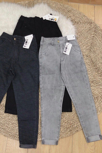 Quần Baggy Jean Nữ Lưng Thun